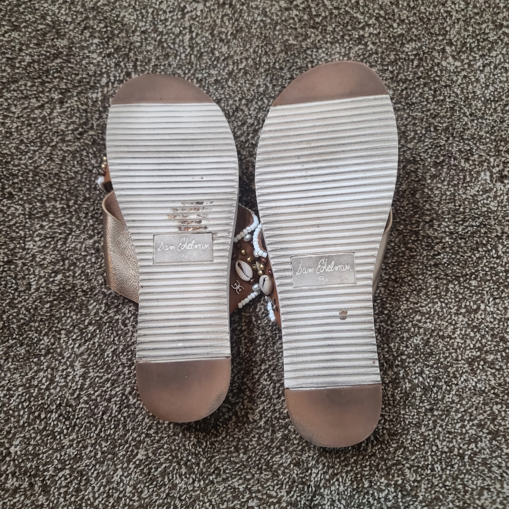 Sam Edelman Austen Seashell Sandal Size 9.5 - Picture 4 of 5